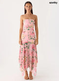 Bingle Midi Dress - Blooming Spring - Midi Dresses