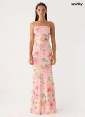 Iroha Strapless Maxi Dress - Blooming Spring - Maxi Dresses