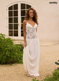 Shooting Love Maxi Dress - White - Maxi Dresses