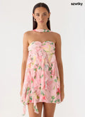 When You Look Mini Dress - Blooming Spring - Mini Dresses